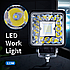 Фара світлодіодна освітлення заднього ходу 41 LED 123 W, додаткова фара LED 12/24В (106х106х25мм), фото 5