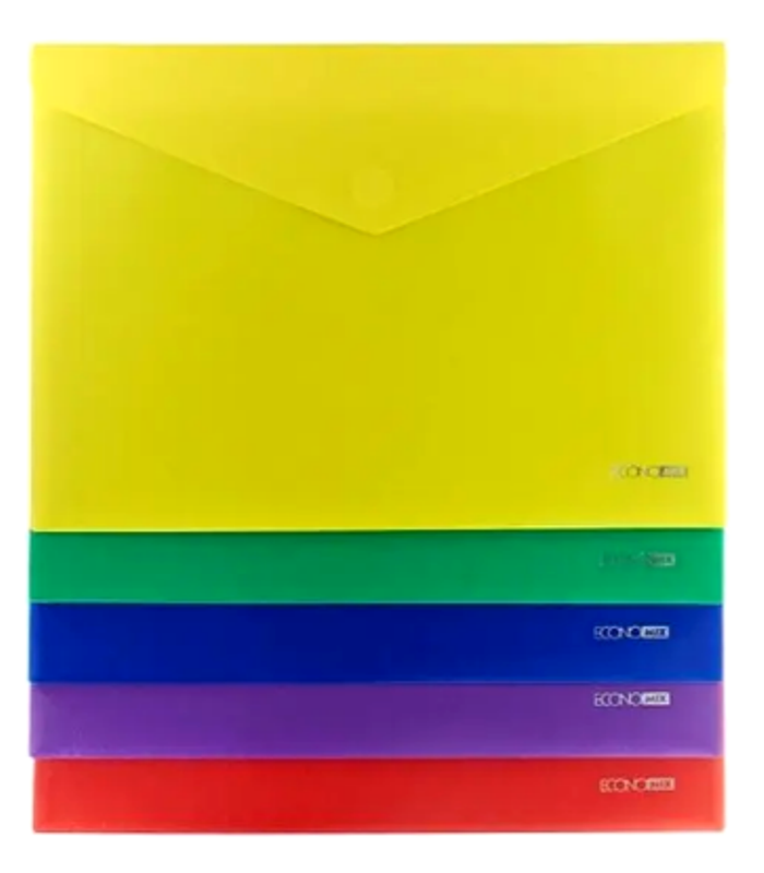 Папка на липучці А4, мікс, Economix Е31303-50, фото 1