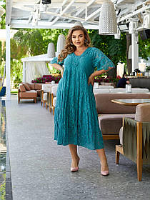 Мереживна сукня міді 52-62
