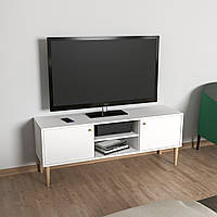 Тумба для телевізора на ніжках Idomlund Ш 1400 x В 548 x Г 380 мм Білий
