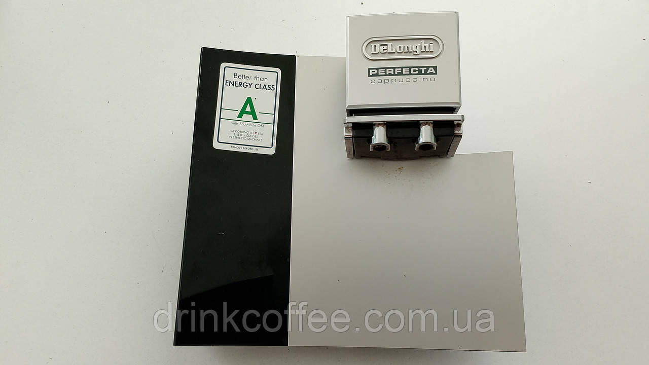 Панель лицьова (дверцята) диспенсер подавання кави для Кавомашини Delonghi ESAM 5500.B_2 Perfecta б/у, фото 1