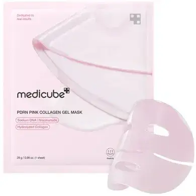 Гідрогелева маска з PDRN та колагеном Medicube PDRN Pink Collagen Gel Mask, 28 г, фото 1