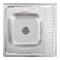 Кухонна мийка з нержавіючої сталі Valeso ДЕКОР 6060 L (0,7/160 мм)