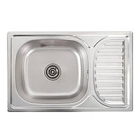 Кухонна мийка з нержавіючої сталі Valeso ДЕКОР 6642 (0,8/180 мм)