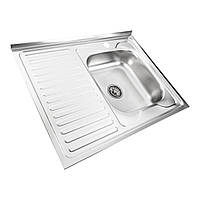 Кухонна мийка з нержавіючої сталі Valeso САТИН 8060 R (0,7/160 мм)