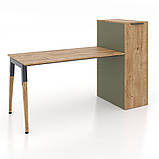 Комп'ютерний стіл з тумбою карго Co_d 35-40 Оливка, фото 2