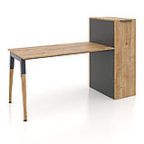 Комп'ютерний стіл з тумбою карго Co_d 35-40 Оливка, фото 4