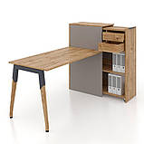 Комп'ютерний стіл з тумбою карго Co_d 35-40 Оливка, фото 5