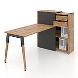 Комп'ютерний стіл з тумбою карго Co_d 35-40 Оливка, фото 6