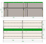 Офісні столи комп'ютерні на 4 людини Co_d 35-24, фото 4