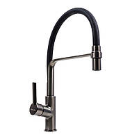 Кухонний змішувач VALESO BQ566 гнучкий PVD чорний