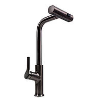 Кухонний змішувач з поворотним аератором VALESO TH37 PVD чорний