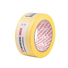 Стрічка малярна (крепп) жовта, ширина 48 мм, довжина 40 м INTERTOOL DM-4840