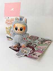 Іграшка фігурка-брелок Labubu (Лабубу) 17 см 7 кольорів на вибір Cвітло-сірий