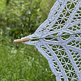 Парасолька для фотосесій | Біла ажурна парасолька від сонця, фото 7