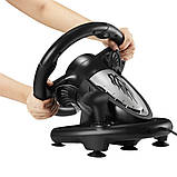 Ігрове кермо PXN V3PRO з вібрацією педалями гальма та газу Універсальний джойстик-кермо для PS3/4 X-ONE ПК, фото 4