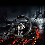 Ігрове кермо PXN V3PRO з вібрацією педалями гальма та газу Універсальний джойстик-кермо для PS3/4 X-ONE ПК, фото 9