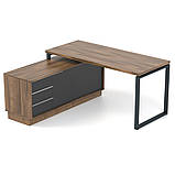 Стіл комп'ютерний тумбовий Promo Q7s, фото 4