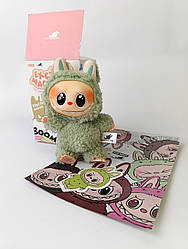 Іграшка фігурка-брелок Labubu (Лабубу) 17 см  7 кольорів на вибір Зелений