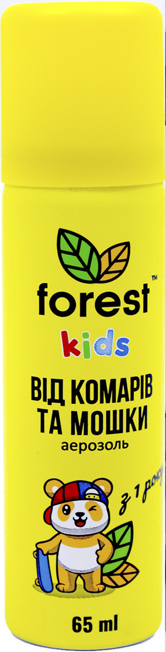 Аерозоль "Forest Kids" від комарів та мошки 65мл №2858(40), фото 1