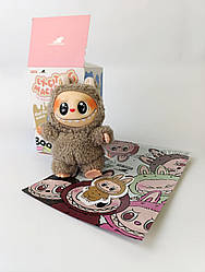 Іграшка фігурка-брелок Labubu (Лабубу) 17 см 7 кольорів на вибір Світло-коричневий