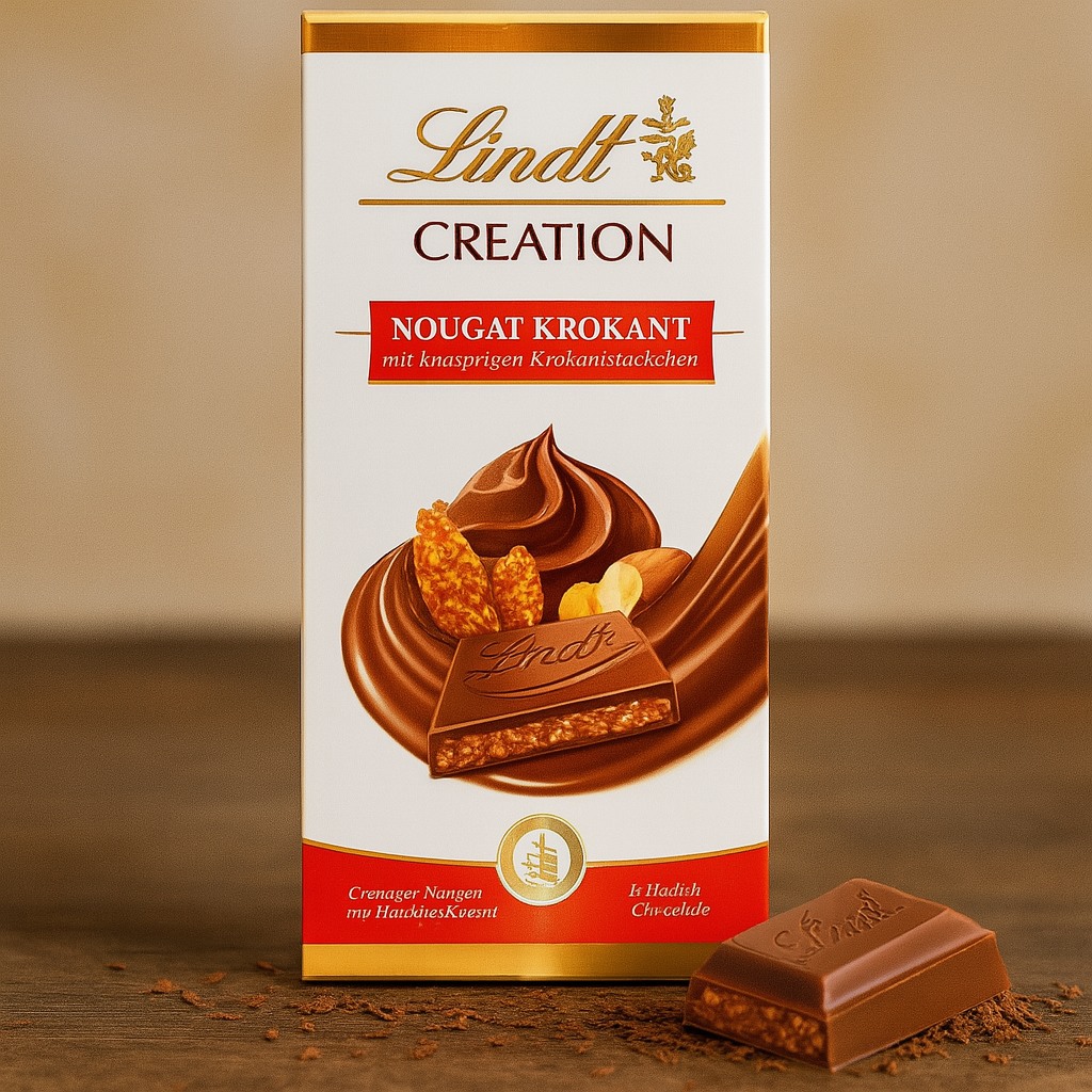 Шоколад Lindt Creation 😍 з горіховою нугою 150 г Швейцарія, фото 1