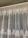 Готова коротка тюль. Кухонна тюль. Тюль до підвіконня. Тюль на кухню. Фіранка для кухні. Штори в кухню, фото 9
