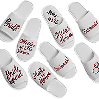 Тапочки для весільної команди