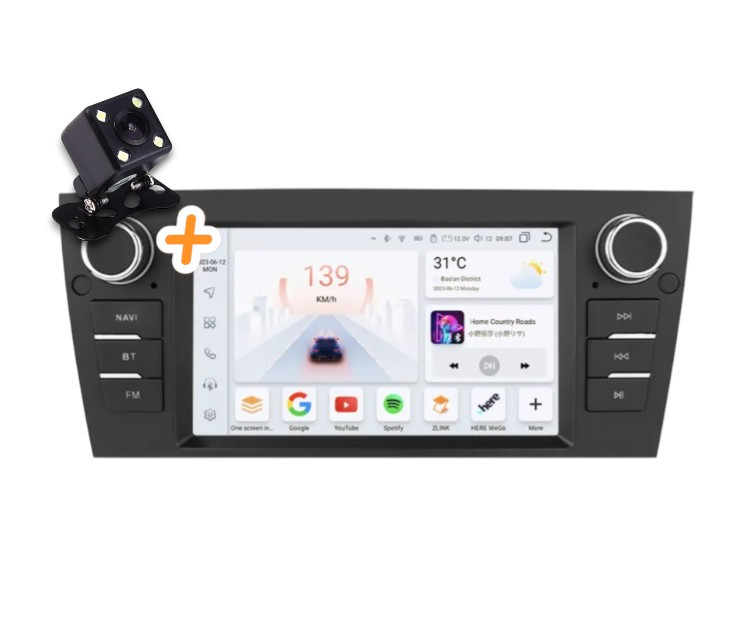 Штатна магнітола для BMW 3 серії E90 E91 E92 E93 Android 7" з кнопками 2/32 Гб Bluetooth, Wi-Fi, фото 1