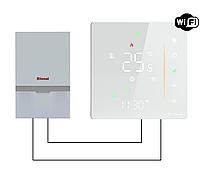 Wi-Fi терморегулятор для котла (газового и электрического) Ecoset PWT 006 (3А) с датчиком температуры пола 3м
