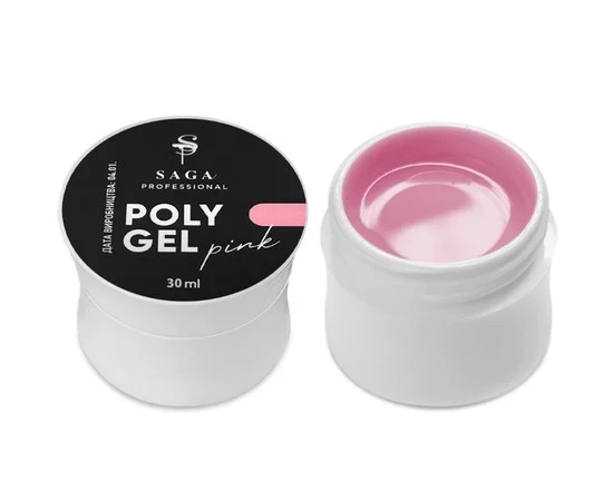 Полігель Saga Professional Pink банка, 30 мл, фото 1