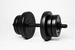 Гантель | WCGPRO | 10 кг | Рифлений хват | Захист підлоги | Швидке регулювання, фото 2