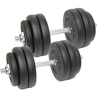 Гантелі | WCGPRO | 2х23 кг | Металевий гриф | Захист підлоги | Без запаху | Швидке регулювання, фото 2