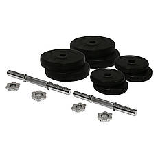 Гантелі | WCGPRO | 2х20 кг | Металевий гриф | Рифлений хват | Захист підлоги | Без запаху, фото 3