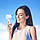 Портативний складаний вентилятор Hoco HX61 Exquisite handheld folding fan (1200mAh, 3 Speed, 1.2-4.5h) White, фото 7