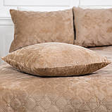 Подушка декоративна "VELOUR" Золотий беж, 40x40, фото 4