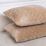 Подушка декоративна "VELOUR" Золотий беж, 40x40, фото 5