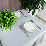 Скатертина "Aquastop" водовідштовхуюча Light Gray, 120x150, фото 8