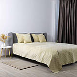 Покривало ТЕП "VELOUR" Бежеве/Ромб круглий, 220x240, фото 7