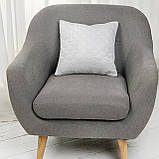 Подушка декоративна "VELOUR" Світло-сіра, 50x70, фото 4