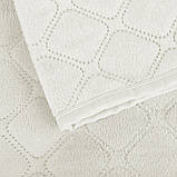 Покривало ТЕП "VELOUR" Молочне/Ромб круглий, 180x240, фото 4