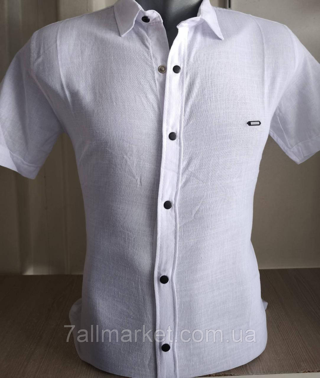 Сорочка чоловіча з коротким рукавом р-ри M-2XL (5 кв) "BOMBER" недорого від прямого постачальника