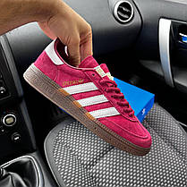 Жіночі кросівки Adidas Samba Light Bordo Адідас Самба бордові замша шкіра демісезон, фото 2