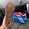 Жіночі кросівки Adidas Samba Light Bordo Адідас Самба бордові замша шкіра демісезон, фото 10