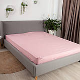 Простирадло "НАТХНЕННЯ" з резинкою Рожеве, 140x200, фото 2