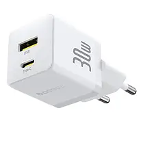 МЗП Baseus Palm Fast Charger Type-C+USB 30W с Cable Type-C to Type-C 60W 20V/3A 1m P1011160A213-01 White, фото 2