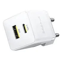 МЗП Baseus Palm Fast Charger Type-C+USB 30W с Cable Type-C to Type-C 60W 20V/3A 1m P1011160A213-01 White, фото 3