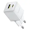 МЗП Baseus Palm Fast Charger Type-C+USB 30W с Cable Type-C to Type-C 60W 20V/3A 1m P1011160A213-01 White, фото 7