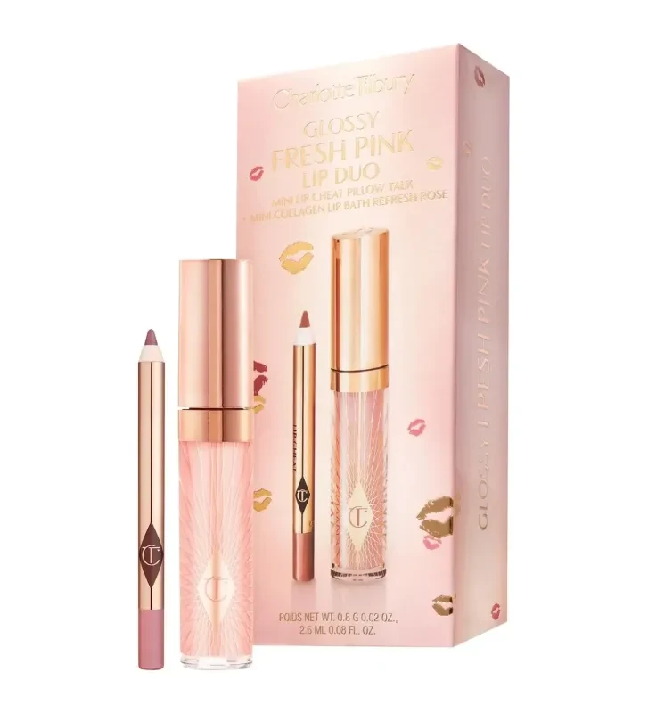 Набір для губ Charlotte Tilbury CHARLOTTE TILBURY Glossy Lip Duo - Fresh Pink, фото 1