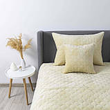 Покривало ТЕП "VELOUR" Бежеве/Ромб круглий, 220x240, фото 8